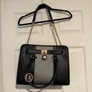 Black and Gray Tote Bag